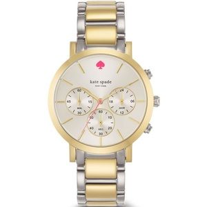 Kate Spade Gold and Silver Chronograph Watch
